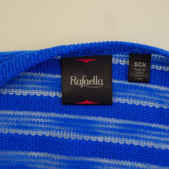 Rafaella Royal Blue Knit Open Cardigan Sweater Small - Picture 9 of 10
